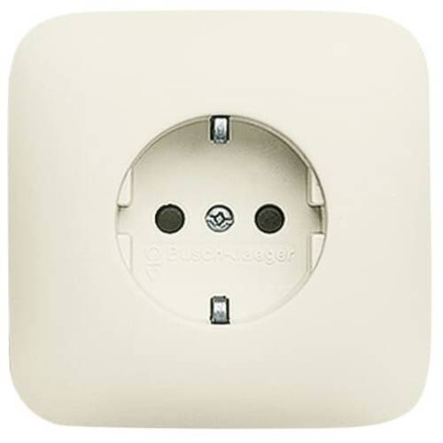 ABB 2CKA002013A4383 Schutzkontakt-Steckdose IP20 Creme-Weiß, Perlweiß