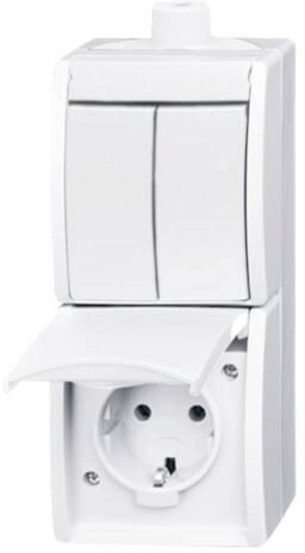 Busch-Jaeger  Einsatz Schutzkontakt-Steckdose   Reinweiß (RAL 9010), Weiß 2CKA001684A0328  1 St.