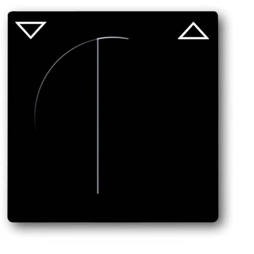 Busch-Jaeger Abdeckung Jalousie-Schalter, Jalousie-Schalter/-Taster Future Linear Anthrazit, Schwarz-Grau 2CKA001710A362...