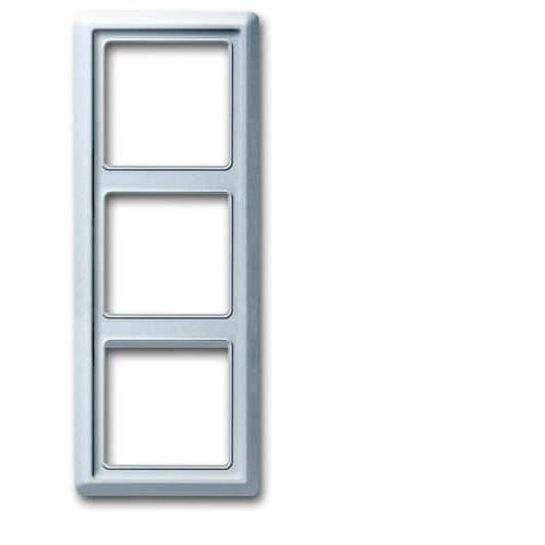 Busch-Jaeger 3fach Rahmen Rahmen Allwetter 44 (IP44) Aluminium, Weißaluminium (RAL 9006) 2CKA001730A0280 1 St.