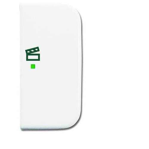 Busch-Jaeger 2fach Abdeckung Symbolwippe Szene free@home Reinweiß (RAL 9010), Weiß 2CKA006220A0102 1 St.