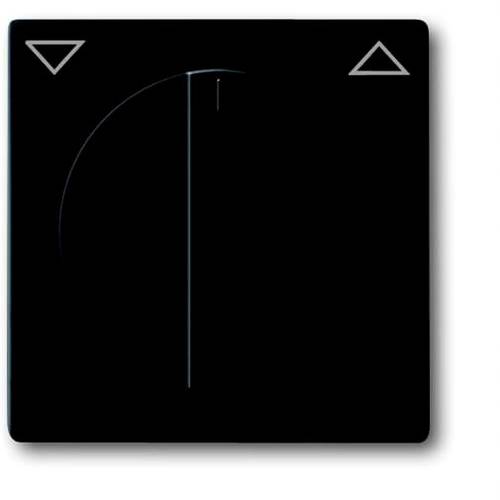 Busch-Jaeger Abdeckung Jalousie-Schalter, Jalousie-Schalter/-Taster Future Linear Schwarz, Tiefschwarz (RAL 9005) 2CKA00...
