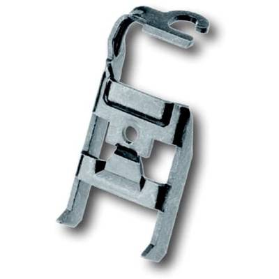 Metallmontagehalterung mit gebogenem Haken, geeignet zur Befestigung in verschiedenen Anwendungen.