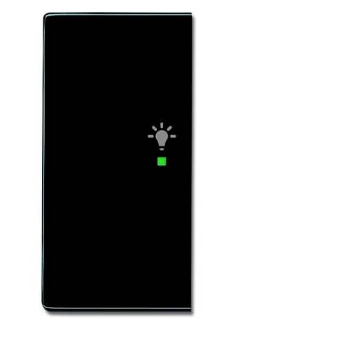 Busch-Jaeger 2fach Abdeckung Symbolwippe Licht free@home Schwarz-Grau, Anthrazit 2CKA006220A0050 1 St.