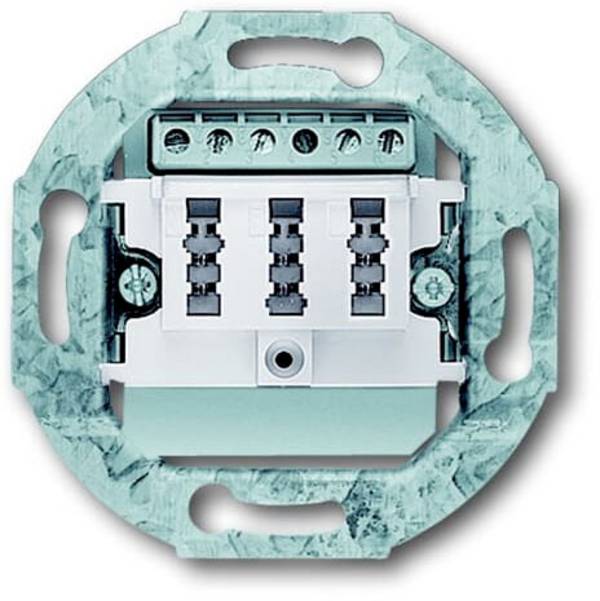 ABB 0243/04 Telefondose  Schraubbefestigung Weiß, Reinweiß (RAL 9010)