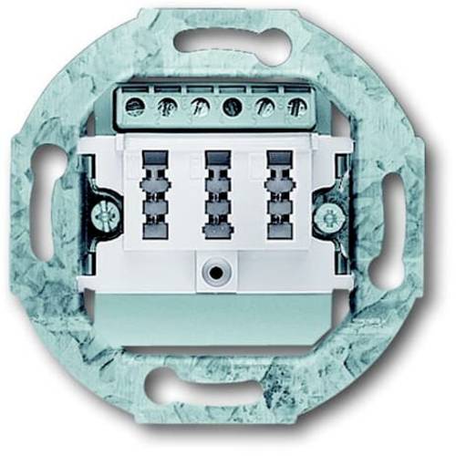 ABB 0243/04 Telefondose Schraubbefestigung Weiß, Reinweiß (RAL 9010)