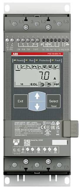 ABB PSE18-600-70 1SFA897101R7000 Sanftstarter Motorleistung bei 230 V 7.5 kW 100 V Nennstrom 18 A