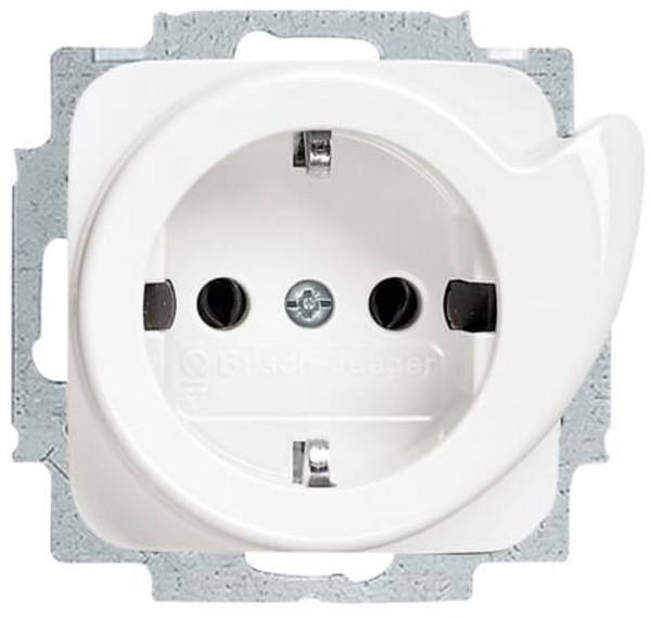 Busch-Jaeger  Einsatz Schutzkontakt-Steckdose   Reinweiß (RAL 9010), Weiß 2CKA002011A2605  1 St.