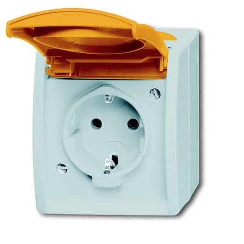 ABB 2CKA002083A0820 Schutzkontakt-Steckdose IP44 Reinorange, Orange
