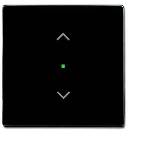 Busch-Jaeger 1fach Abdeckung Jalousie-Schalter Carat, free@home, Future Linear Schwarz-Grau, Anthrazit 2CKA006220A0038 1