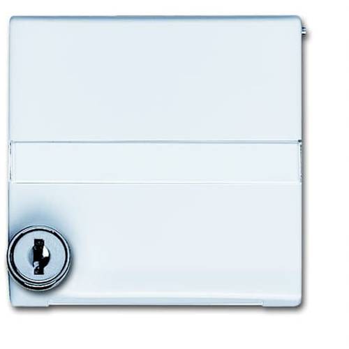 Busch-Jaeger Abdeckung Steckdose mit Klappdeckel, Schutzkontakt-Steckdose abschließbar Allwetter 44 (IP44) Creme-Weiß, R...