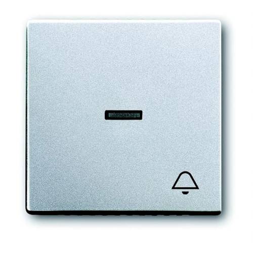 Busch-Jaeger Abdeckung Symbolwippe Klingel Future Linear Aluminium, Weißaluminium (RAL 9006) 2CKA001751A2952 1 St.