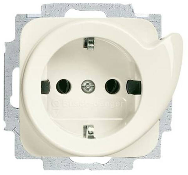 Busch-Jaeger  Einsatz Schutzkontakt-Steckdose   Perlweiß, Creme-Weiß 2CKA002011A2597  1 St.
