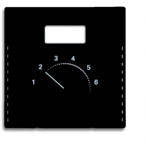 Busch-Jaeger Abdeckung Temperaturregler Future Linear Tiefschwarz (RAL 9005), Schwarz 2CKA001710A3906 1 St.
