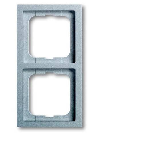Busch-Jaeger 2fach Rahmen Rahmen Future Linear Weißaluminium (RAL 9006), Aluminium 2CKA001754A4302 1 St.