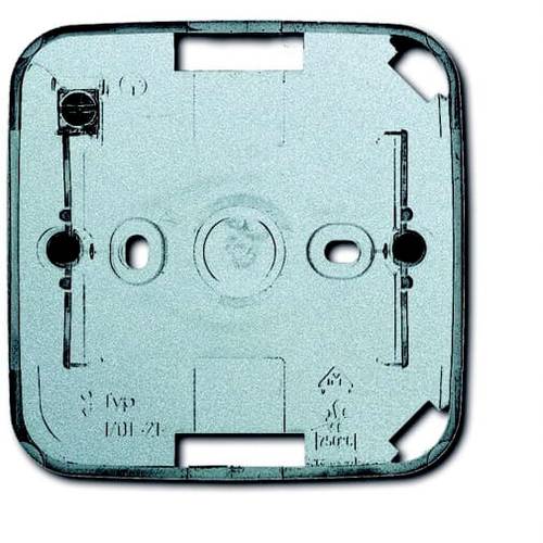Busch-Jaeger 1fach Aufputzgehäuse Aluminium, Weißaluminium (RAL 9006), Matt 2CKA001799A0905 1 St.