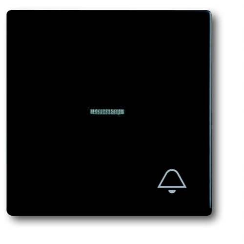 Busch-Jaeger 2fach Abdeckung Symbolwippe Klingel Future Linear Tiefschwarz (RAL 9005), Schwarz 2CKA001751A3044 1 St.