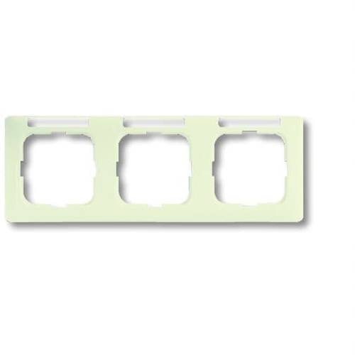 Busch-Jaeger 3fach Rahmen Duro 2000 SI Linear Perlweiß, Creme-Weiß 2CKA001754A4097 1 St.
