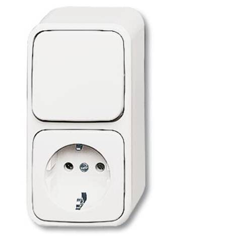 Busch-Jaeger Einsatz Schutzkontakt-Steckdose Reinweiß (RAL 9010), Weiß 2CKA001641A0235 1 St.