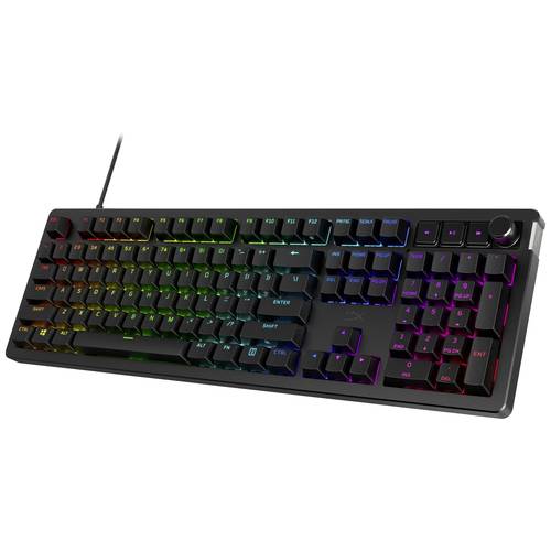 HyperX Alloy Rise Gaming GR Kabelgebunden Gaming-Tastatur Deutsch, QWERTZ Schwarz Beleuchtet