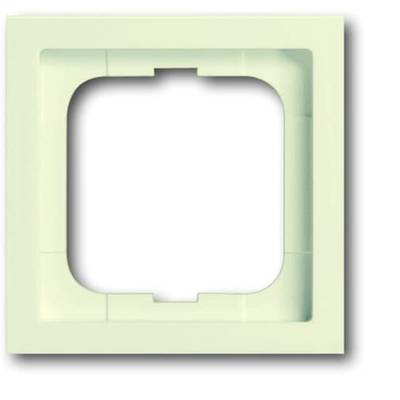 Beige quadratischer Rahmen mit abgerundeten Ecken und zentraler Aussparung, wahrscheinlich für einen Lichtschalter oder eine Steckdose.