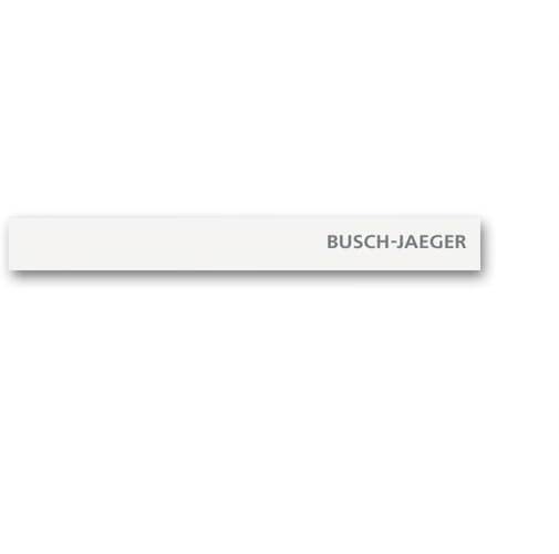 Busch-Jaeger Abschlussleiste unten Temp.fühler m.Kennz. 6352-24G-101-0