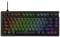 RGB-beleuchtete Gaming-Tastatur mit abnehmbaren Kabel. Jede Taste leuchtet in unterschiedlichen Farben. Kompaktes Layout ohne Nummernblock.