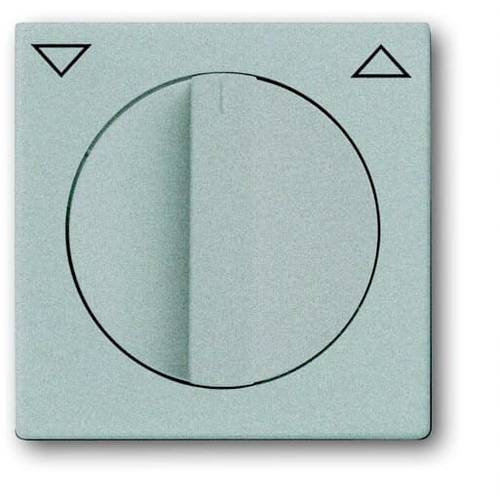 Busch-Jaeger Abdeckung Jalousie-Schalter, Jalousie-Schalter/-Taster Carat Aluminium, Weißaluminium (RAL 9006) 2CKA001710...