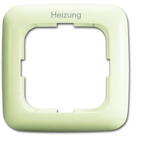 Busch-Jaeger 1fach Rahmen Rahmen, Heizungs-Notschalter Duro 2000 SI Creme-Weiß, Perlweiß 2CKA001725A0662 1 St.