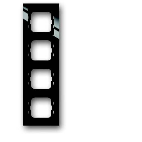 Busch-Jaeger 4fach Rahmen Rahmen Schwarz, Tiefschwarz (RAL 9005) 2CKA001754A4412 1 St.