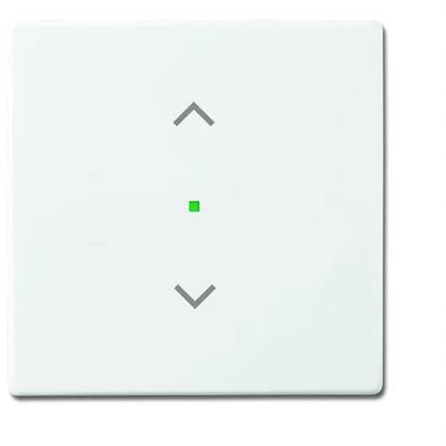 Busch-Jaeger 1fach Abdeckung Jalousie-Schalter, Jalousie-Taster Carat, free@home, Future Linear, Solo Weiß, Verkehrsweiß...