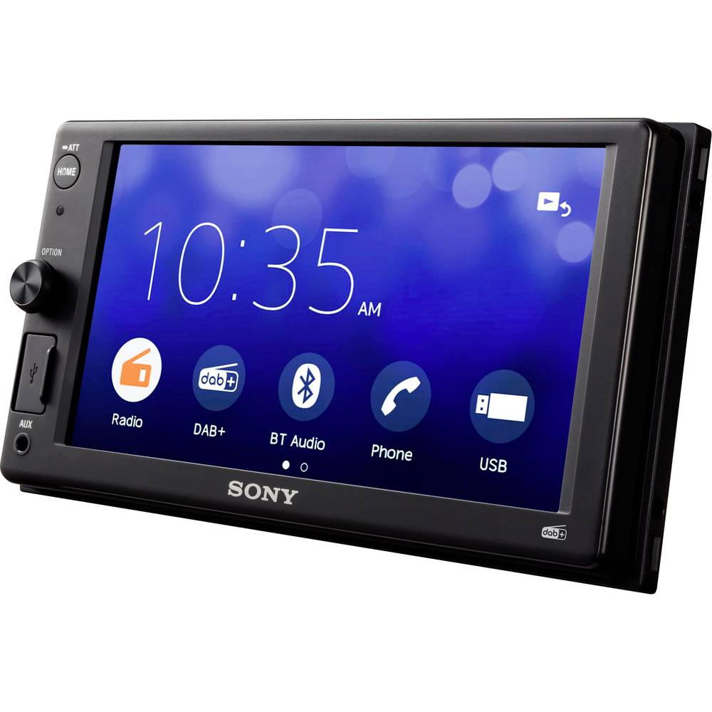 Sony XAV1550ANT Autoradio met scherm Aansluiting voor achteruitrijcamera, Bluetooth handsfree, DAB+ tuner