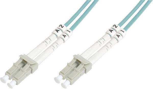 Digitus DK-2533-15/3 Glasfaser LWL Anschlusskabel 15.00 m Blau [1x LC-Stecker - 1x LC-Stecker] 50/125 µ Multimode OM3