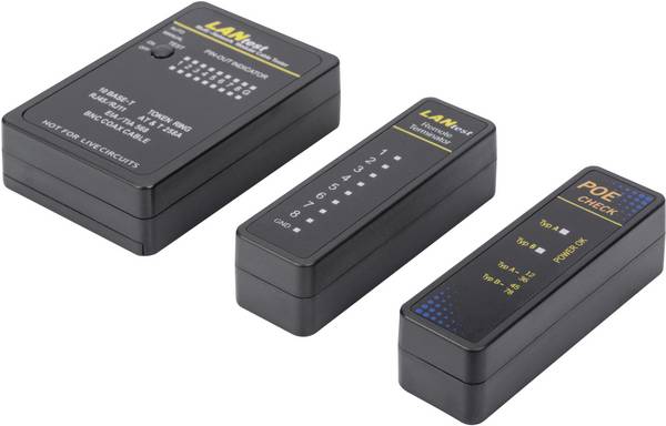 Digitus DN-14001-1 Netzwerktester Passend für (Netzwerk-Spezifikationen (CAT)): CAT 3, CAT 5, CAT 6, CAT 7a