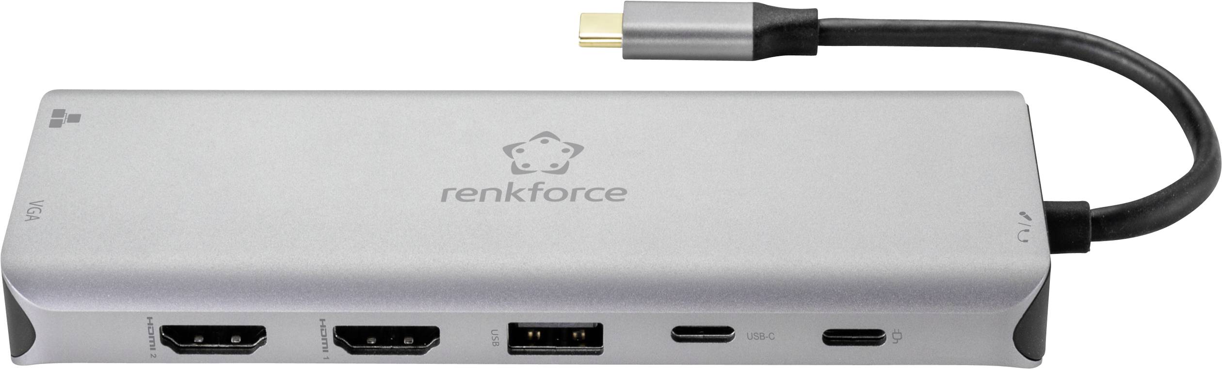 Renkforce USB-C® Dockingstation RF-DKS-580 Passend für Marke Dockingstations: Universal USB-C® Power Delivery-2