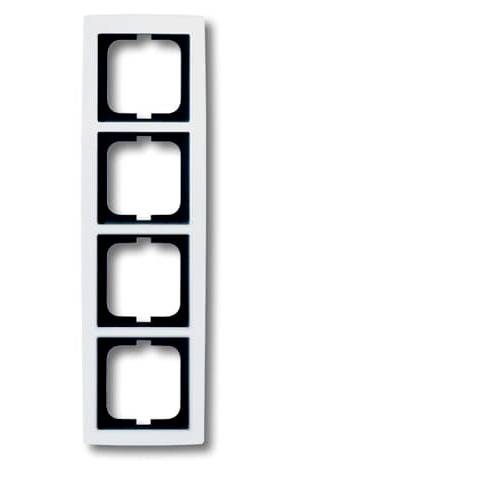 Thumbnail - Busch-Jaeger 4fach Rahmen Rahmen Verkehrsweiß, Weiß 2CKA001754A4112 1 St.