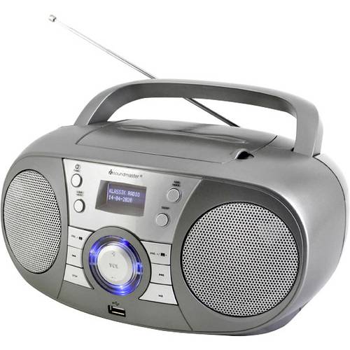Thumbnail - soundmaster SCD1800TI CD-Radio DAB+, UKW AUX, Bluetooth®, CD, USB Grau
