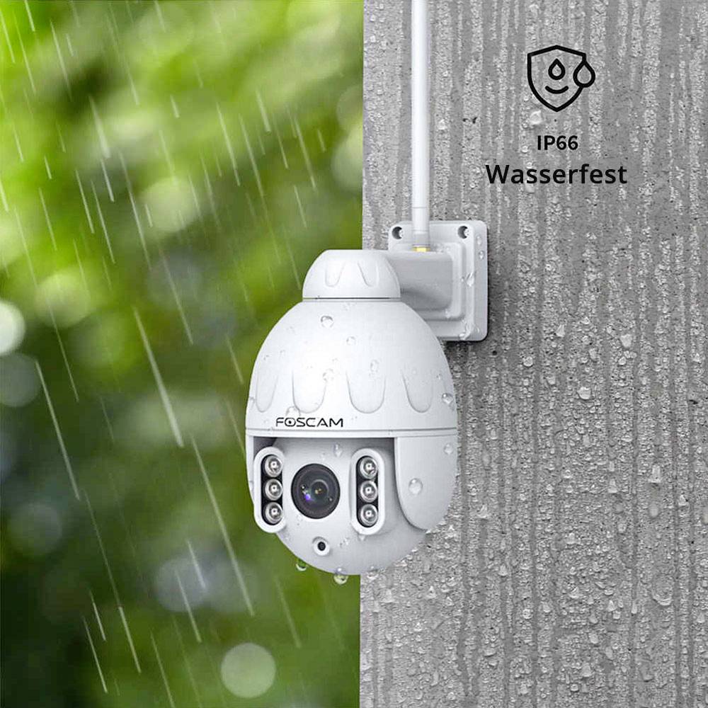 Caméra de surveillance pour l'extérieur avec angle de vision à quasi-360°