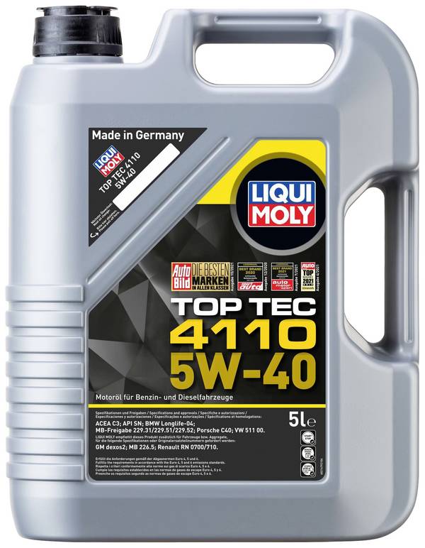 Liqui Moly Top Tec 4110 5W-40 21479 Leichtlaufmotoröl 5 l