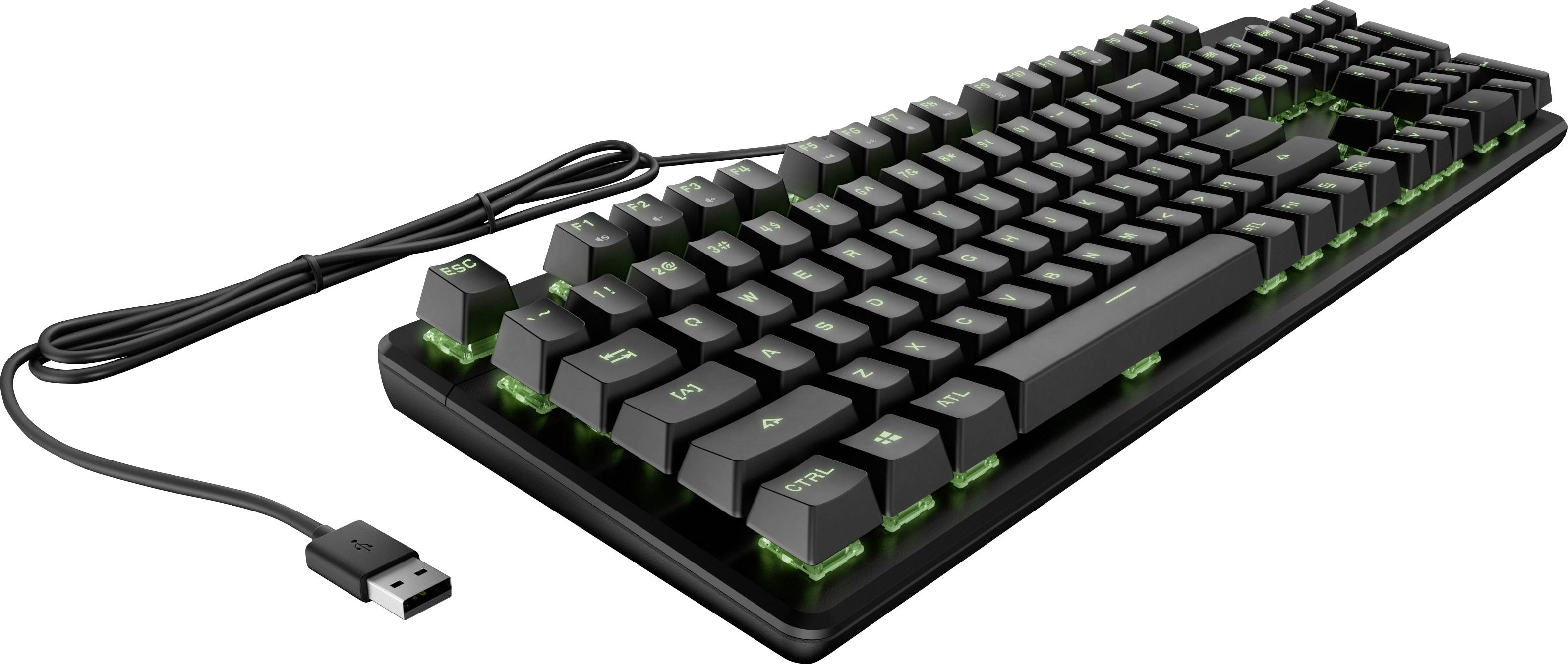 HP Pavilion Gaming-Tastatur 550 USB Gaming-Tastatur Deutsch, QWERTZ Schwarz-1