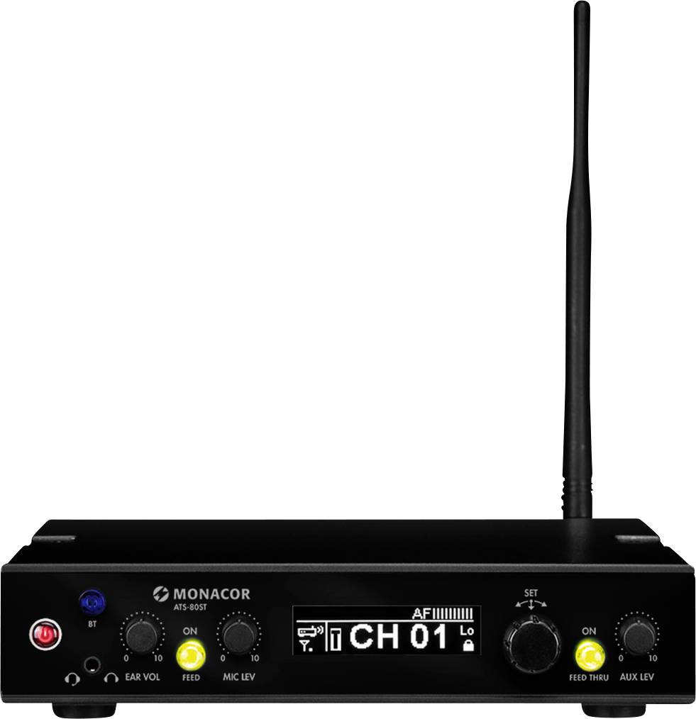 MONACOR ATS-80ST Stand Mikrofon-Sender Übertragungsart:Digital