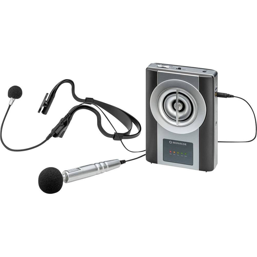 Monacor WAP-8 Hand Spraakmicrofoon Incl. windkap, Incl. tas, Incl. kabel