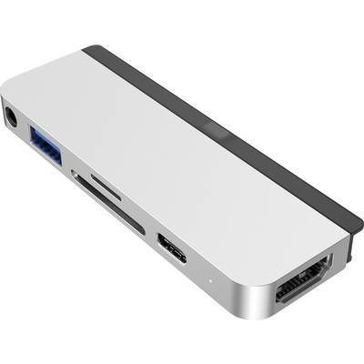 HYPER HD319B-SILVER USB-C® Dockingstation HyperDrive 6-in-1 USB-C Hub for iPad Pro/Air Passend für Marke (Notebook Docki