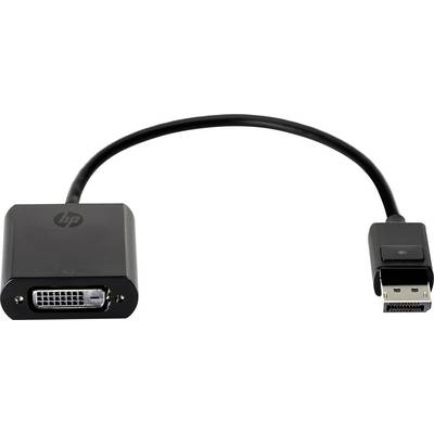 'DVI-zu-DisplayPort-Adapterkabel, ca. 15 cm lang, mit schwarzem Gehäuse und Anschlusssteckern.'