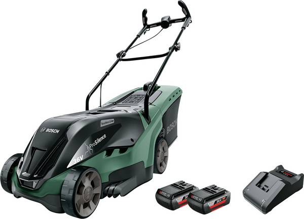 Bosch Home and Garden UNIVERSALROTAK 36-560 Akku Rasenmäher   inkl. 2. Akku, mit Schnitthöhenverstellung  36 V Schnittbreite (max.) 36 cm