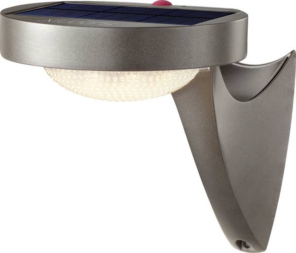 Sygonix SY-4673532 Solar-Außenwandleuchte mit Bewegungsmelder LED LED fest eingebaut 10 W Grau (matt)