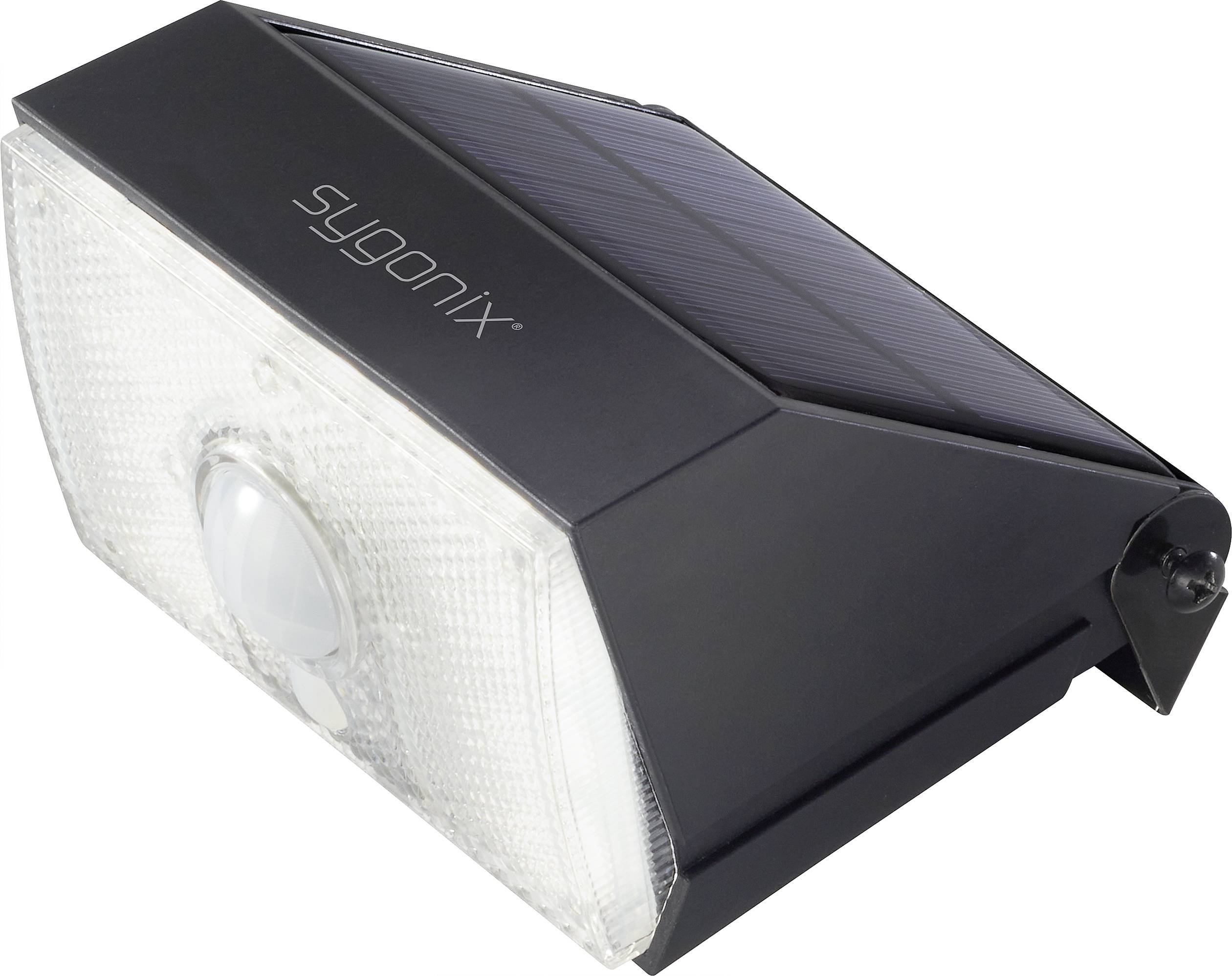 SYGONIX SY-4673536 LED-Außenwandleuchte mit Bewegungsmelder 10 W Neutralweiß Schwarz