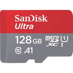 Image of SanDisk microSDHC Ultra + Adapter Mobile microSDHC-Karte 128 GB Class 10, UHS-I inkl. SD-Adapter