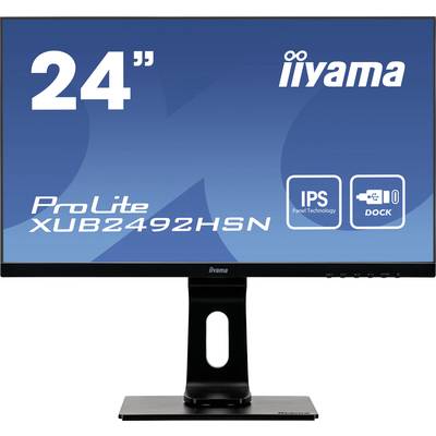 Iiyama XUB2492HSN-B1 LED-Monitor  EEK F (A - G) 61 cm (24 Zoll) 1920 x 1080 Pixel 16:9 4 ms HDMI®, DisplayPort, USB 3.2 