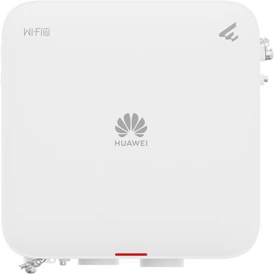 Weißer Huawei Wi-Fi 6 Router mit Logo in der Mitte. Oben links das Wi-Fi 6 Symbol. Geeignet für schnelles, stabiles Internet.